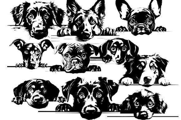 Peeking Dog Silhouettes: A Designer's Embroidery Verdict